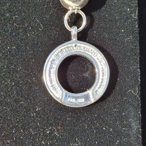 Sterling Silver Bead Bracelet 8 Inches - Picture 3 of 8